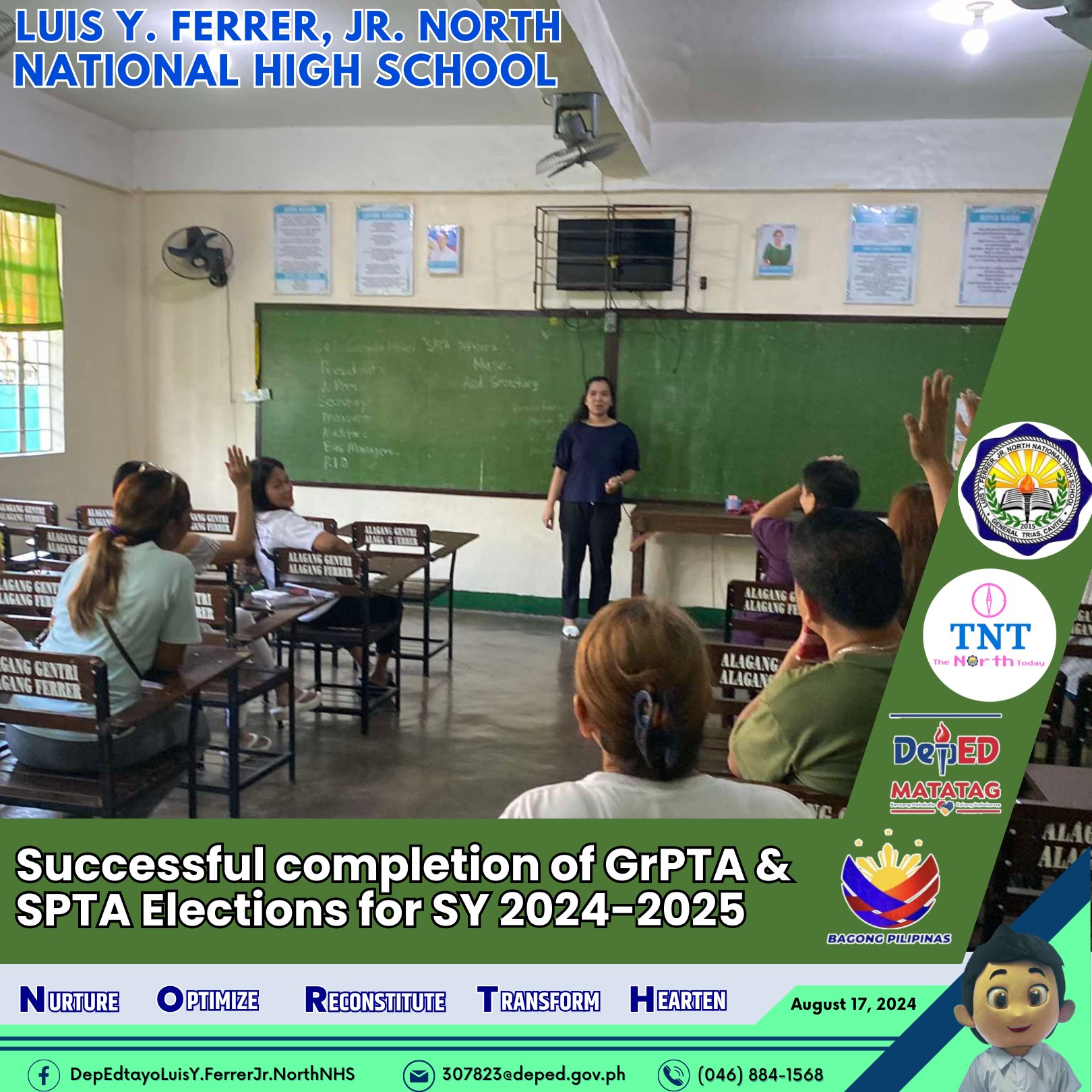 Succesful Completion of GrPTA & SPTA Elections for SY 2024-2025 – North ...
